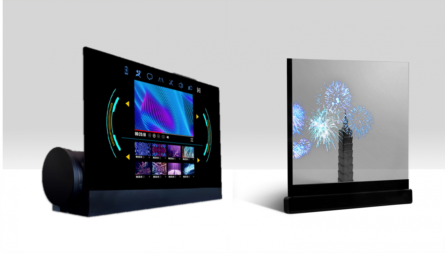 可卷式、折迭性、高透明